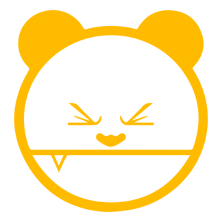 Mad Panda Decal (Yellow)